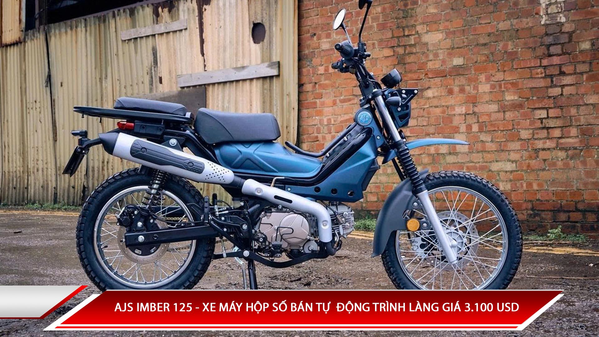 AJS IMBER 125 - Xe máy hộp số bán tự động trình làng  giá 3.100 USD