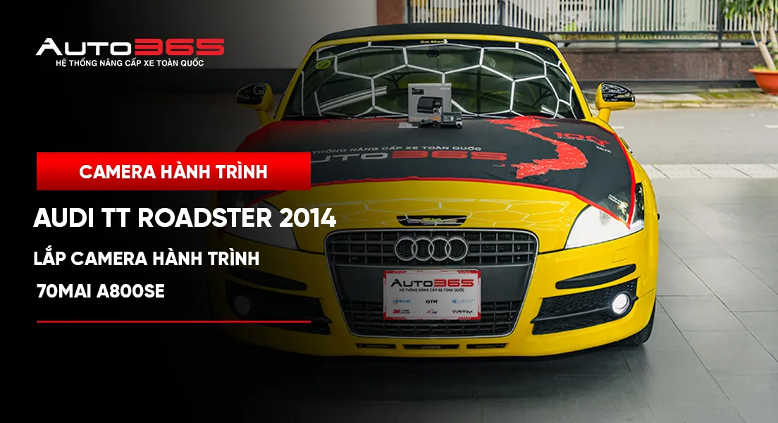 Audi TT Roadster 2014 lắp camera hành trình 70mai A800SE