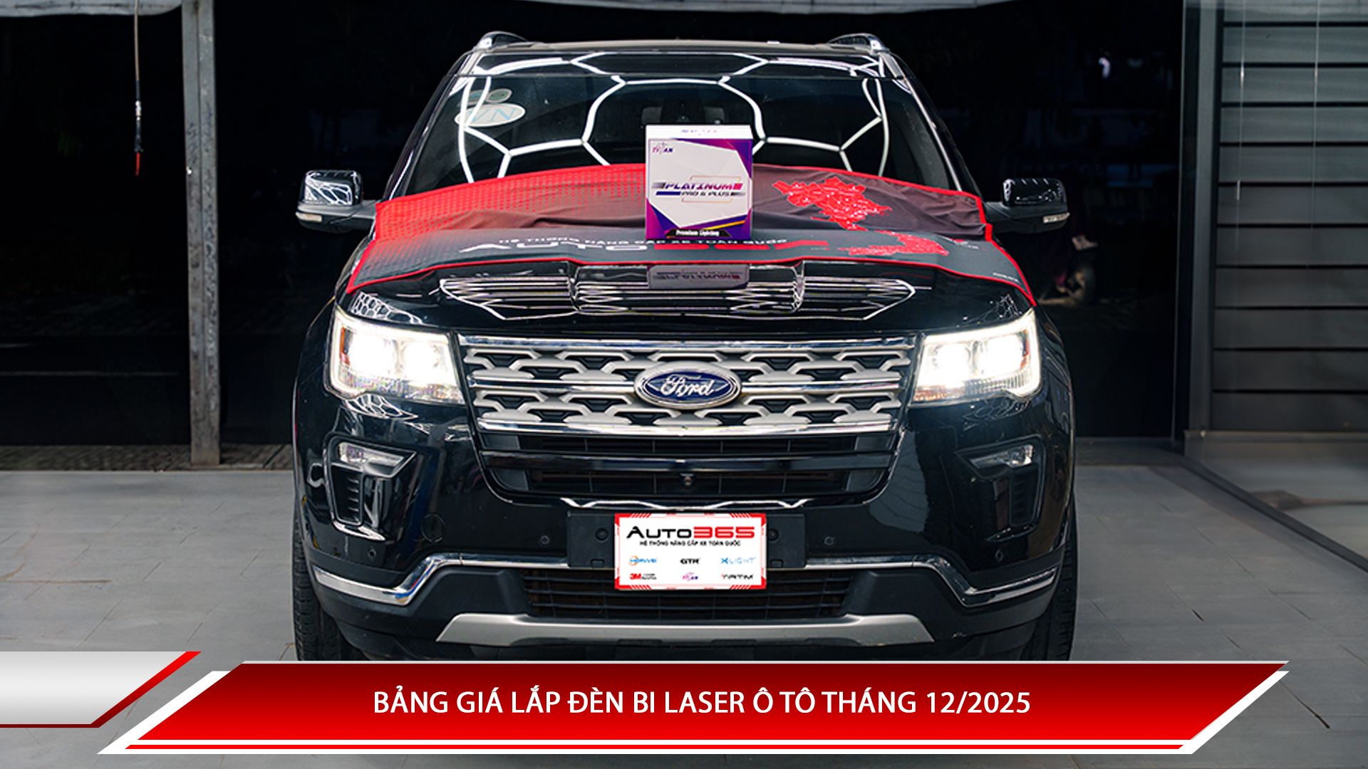 Bảng giá lắp đèn bi laser ô tô tháng 12/2025