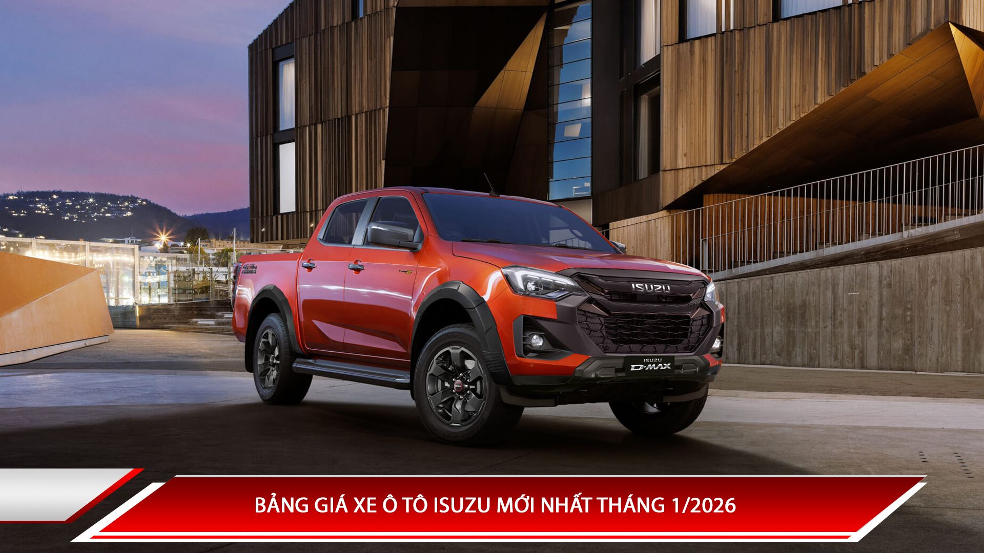 Bảng giá xe ô tô Isuzu mới nhất tháng 1/2026