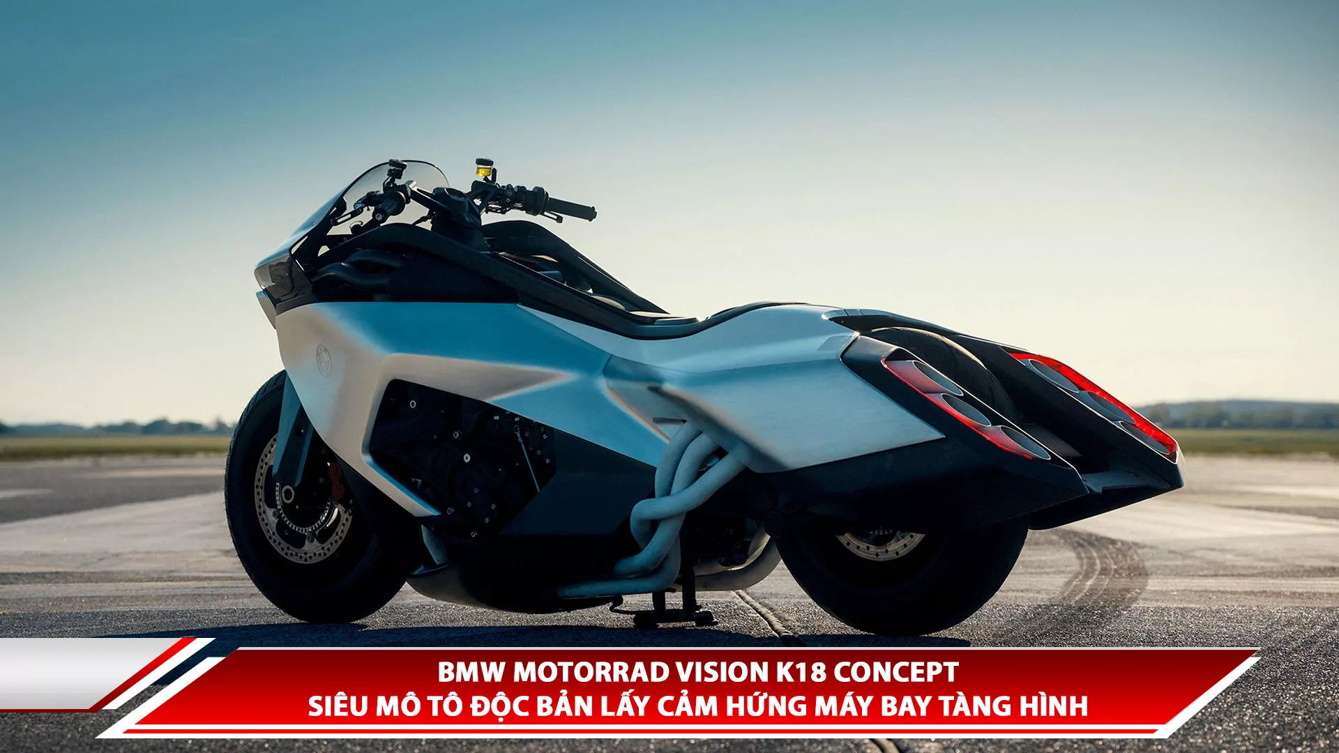 BMW Motorrad Vision K18 Concept - Siêu mô tô độc bản lấy cảm hứng máy bay tàng hình 