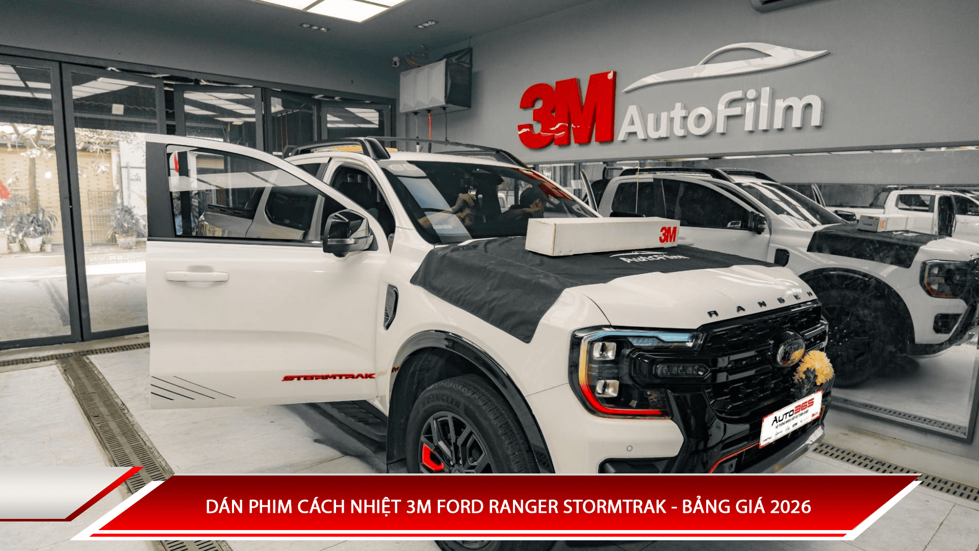 Dán phim cách nhiệt 3M Ford Ranger Stormtrak - Bảng giá 2026