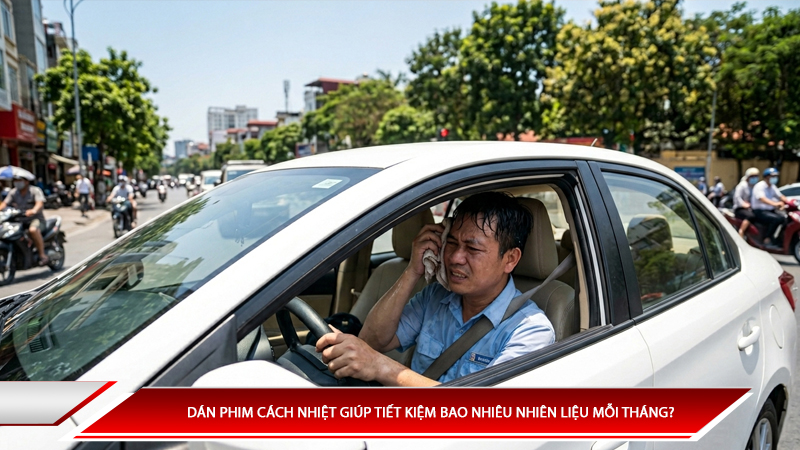 Dán phim cách nhiệt giúp tiết kiệm bao nhiêu nhiên liệu mỗi tháng? 