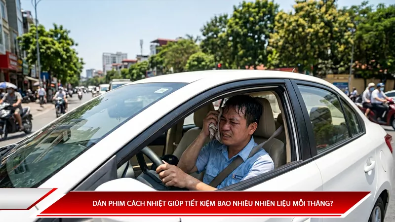 Dán phim cách nhiệt giúp tiết kiệm bao nhiêu nhiên liệu mỗi tháng? 