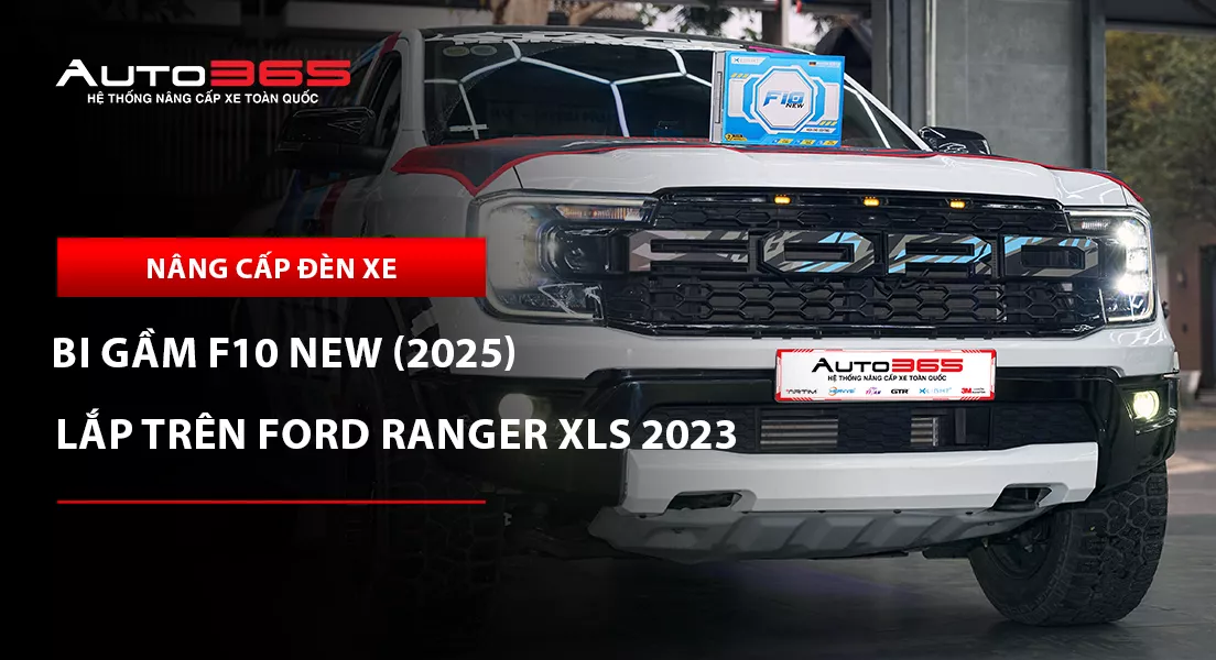 Ford Ranger XLS 2023 lắp X-Light F10 New 2025 cho đèn gầm 