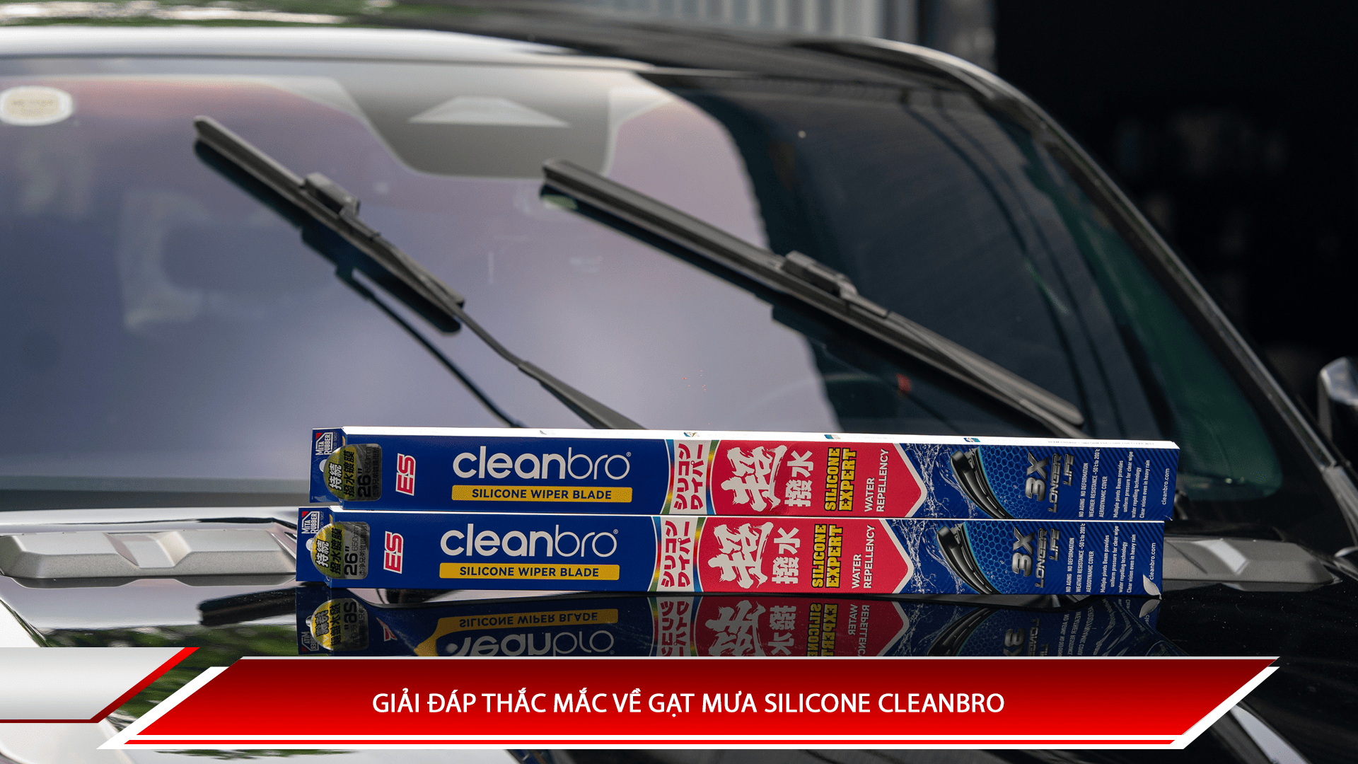 Giải đáp về gạt mưa silicone Cleanbro