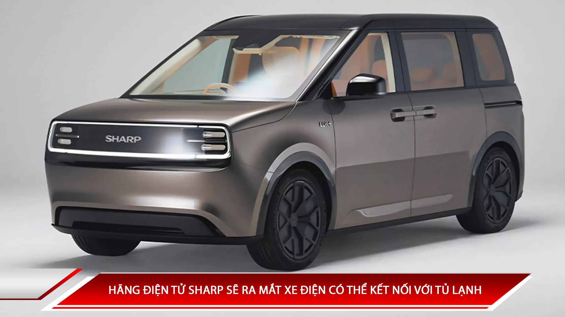 Hãng điện tử Sharp sẽ ra mắt xe điện có thể kết nối với tủ lạnh