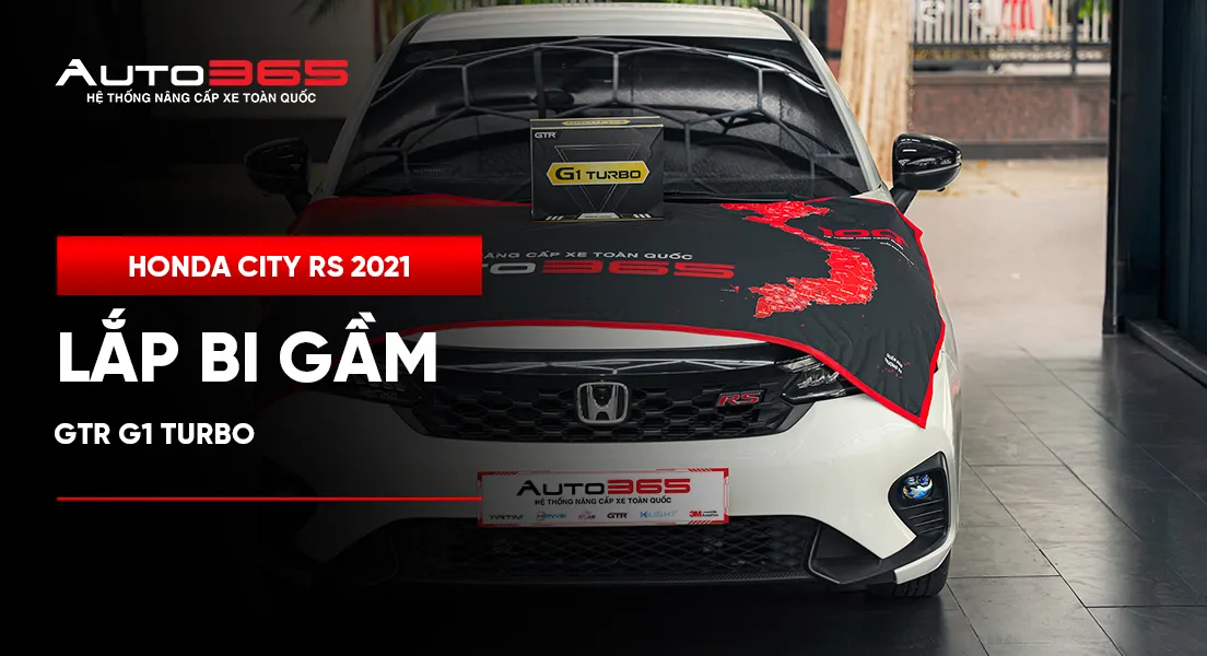 Honda City RS 2021 lắp bi gầm GTR G1 Turbo