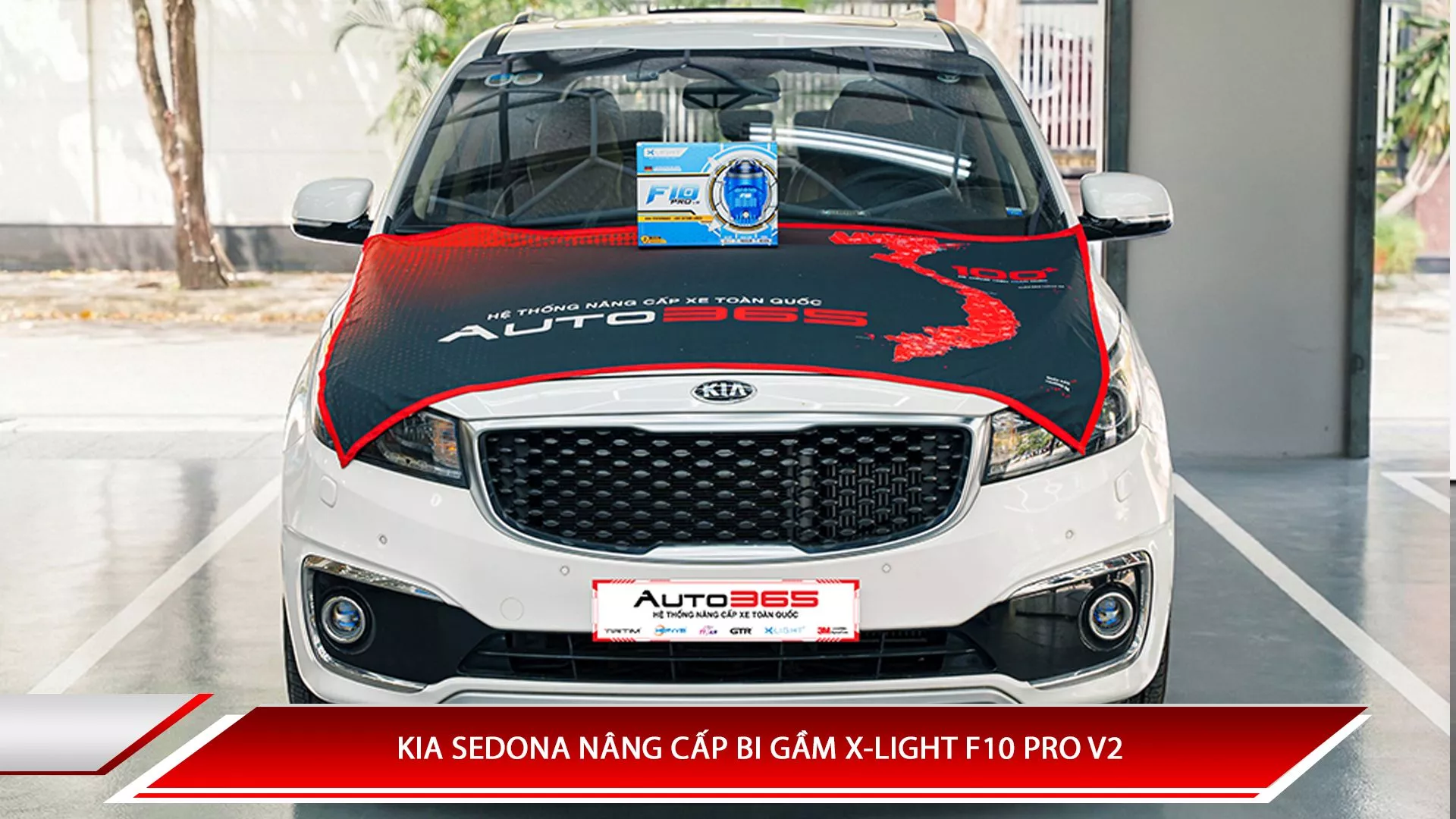 Kia Sedona nâng cấp bi gầm X-Light F10 Pro V2