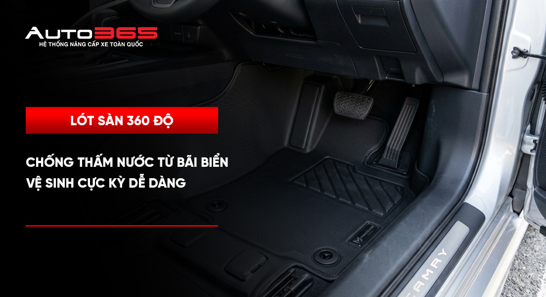 Lót sàn 360 độ: Chống thấm nước từ bãi biển, vệ sinh dễ dàng