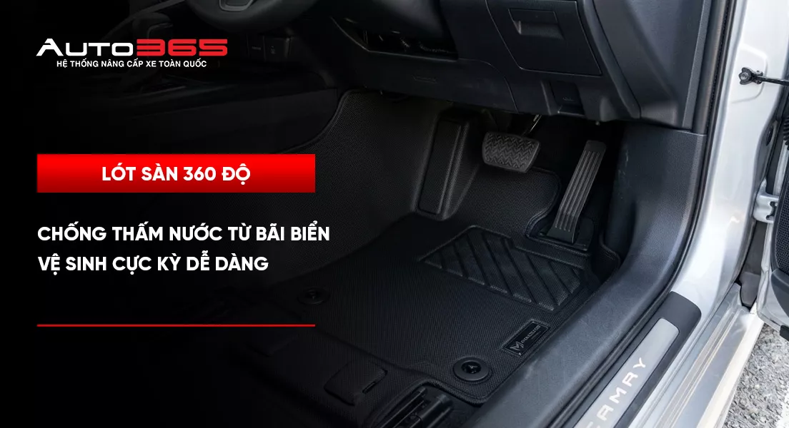 Lót sàn 360 độ: Chống thấm nước từ bãi biển, vệ sinh dễ dàng