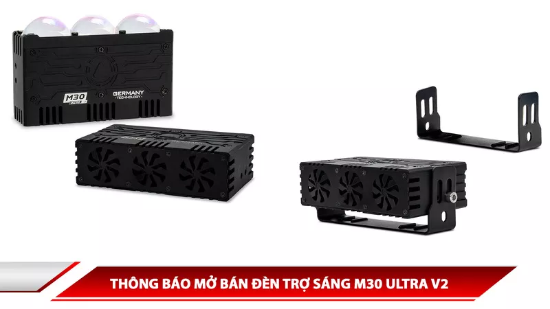Thông báo mở bán đèn trợ sáng Titan Moto M30 Ultra V2