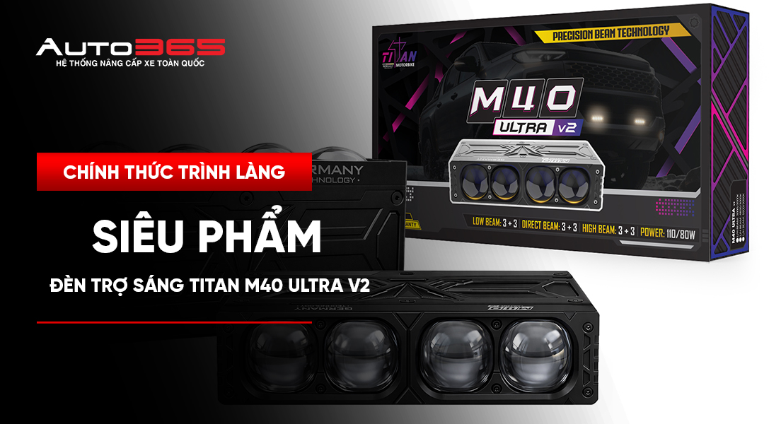 CHÍNH THỨC TRÌNH LÀNG SIÊU PHẨM ĐÈN TRỢ SÁNG TITAN M40 ULTRA V2 