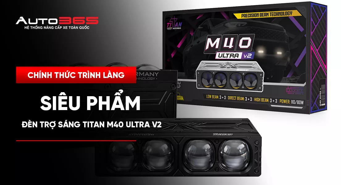 CHÍNH THỨC TRÌNH LÀNG SIÊU PHẨM ĐÈN TRỢ SÁNG TITAN M40 ULTRA V2 