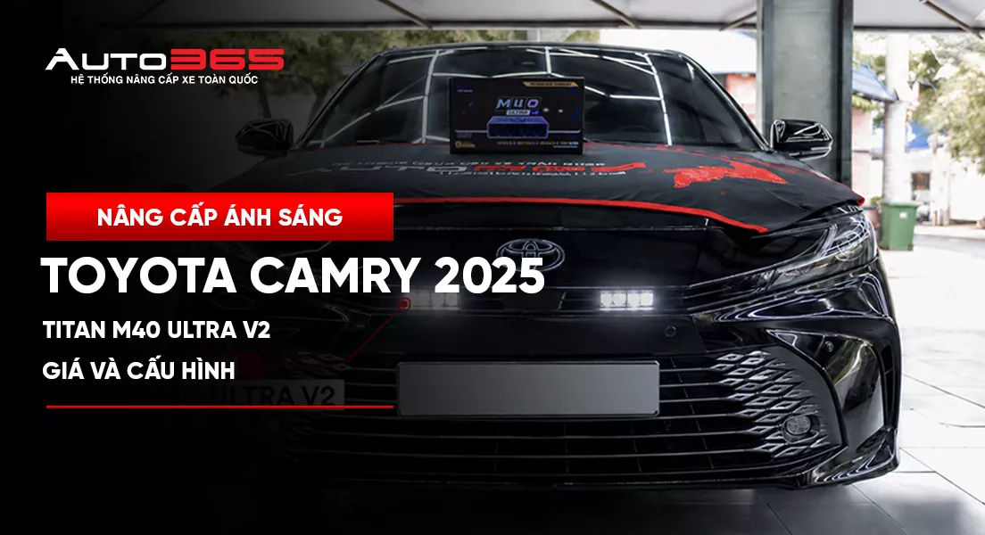 Toyota Camry 2025 lắp đèn trợ sáng Titan M40 Ultra V2 dạng rời