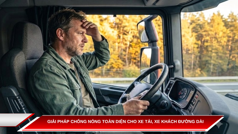 Giải pháp chống nóng toàn diện cho xe tải, xe khách đường dài