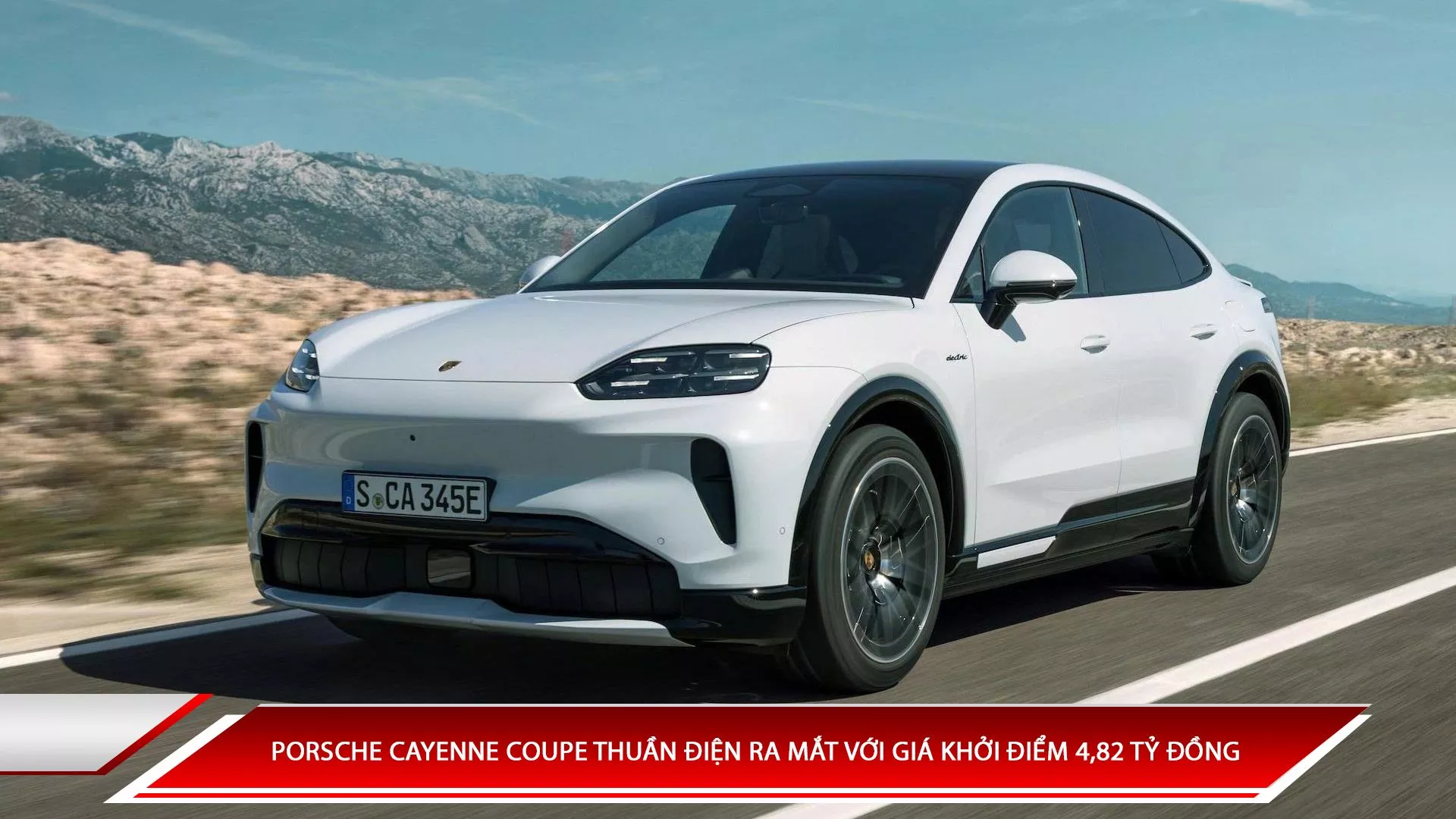 Porsche Cayenne Coupe thuần điện ra mắt với giá khởi điểm 4,82 tỷ đồng