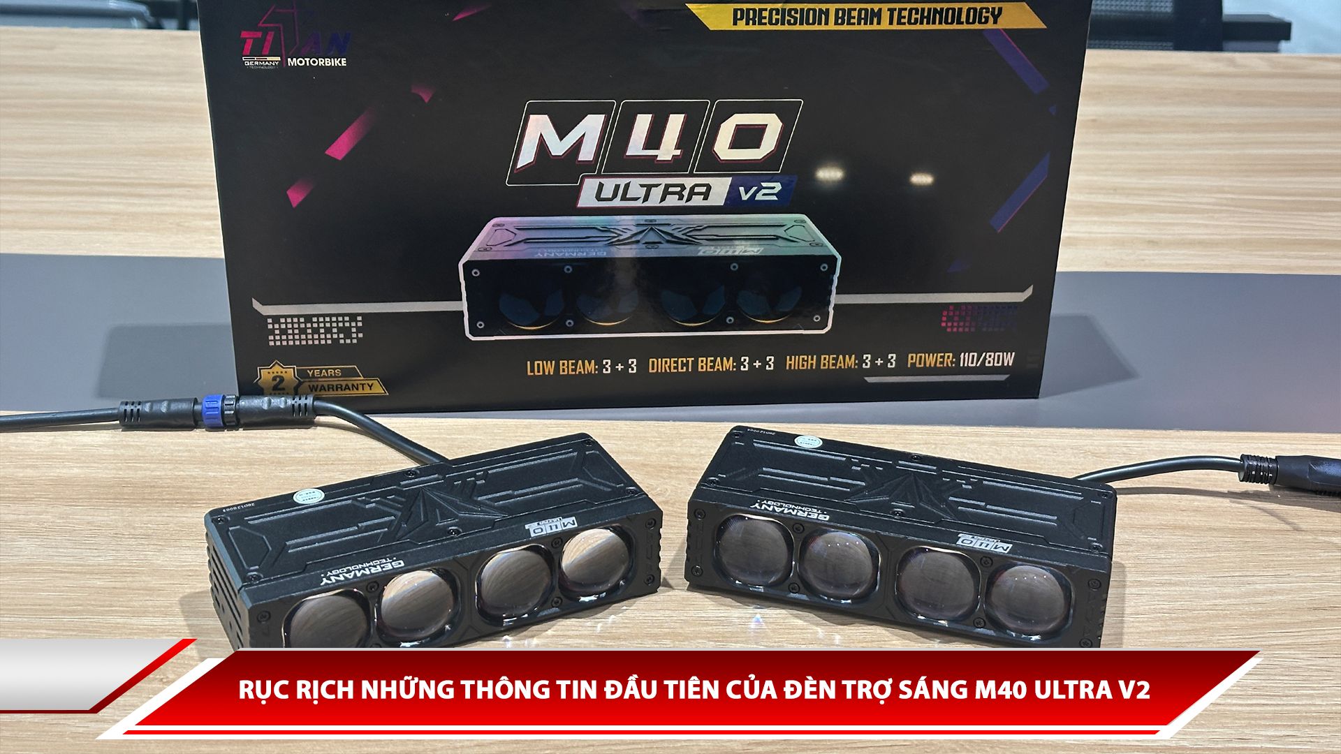 Rục rịch những thông tin đầu tiên của đèn trợ sáng M40 Ultra V2