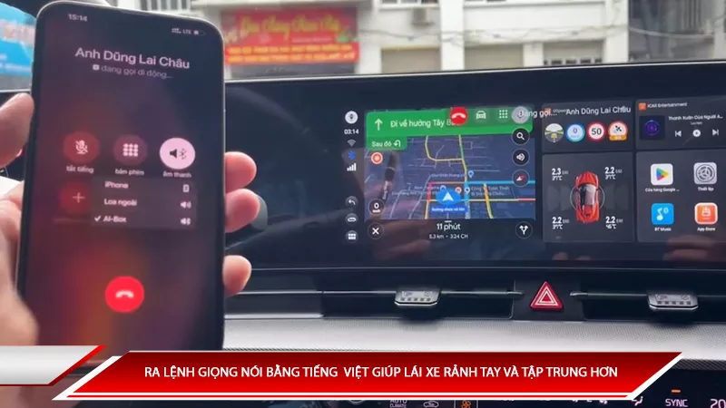 Ra lệnh bằng giọng tiếng Việt giúp lái xe rảnh tay và tập trung hơn