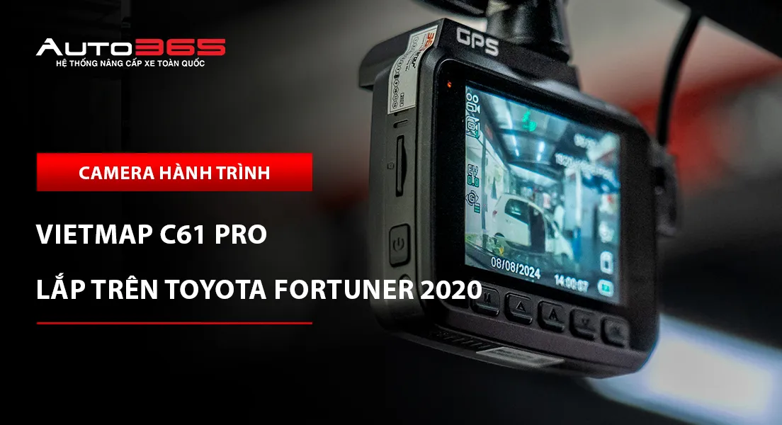 Toyota Fortuner 2020 2.7V 4x4 AT lắp camera hành trình Vietmap C61 Pro tại Auto365