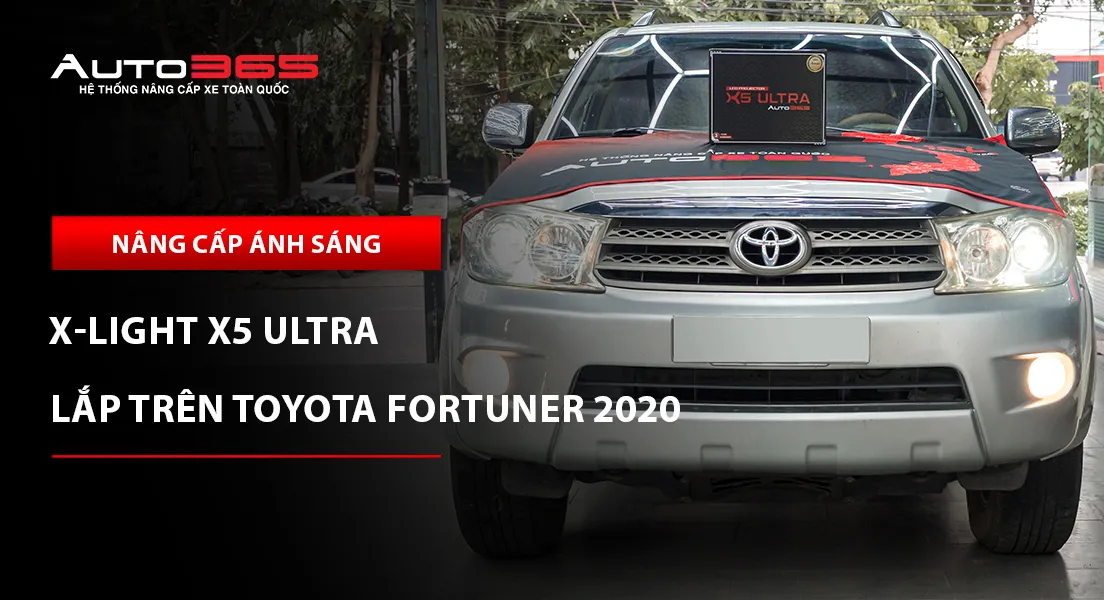 Toyota Fortuner 2020 2.7V 4x4 AT lắp đèn chính X-Light X5 Ultra