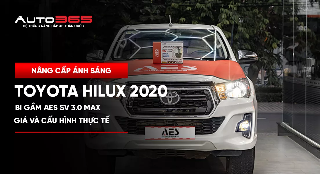 Toyota Hilux 2.4E 4x2 AT 2020 lắp AES SV 3.0 Max
