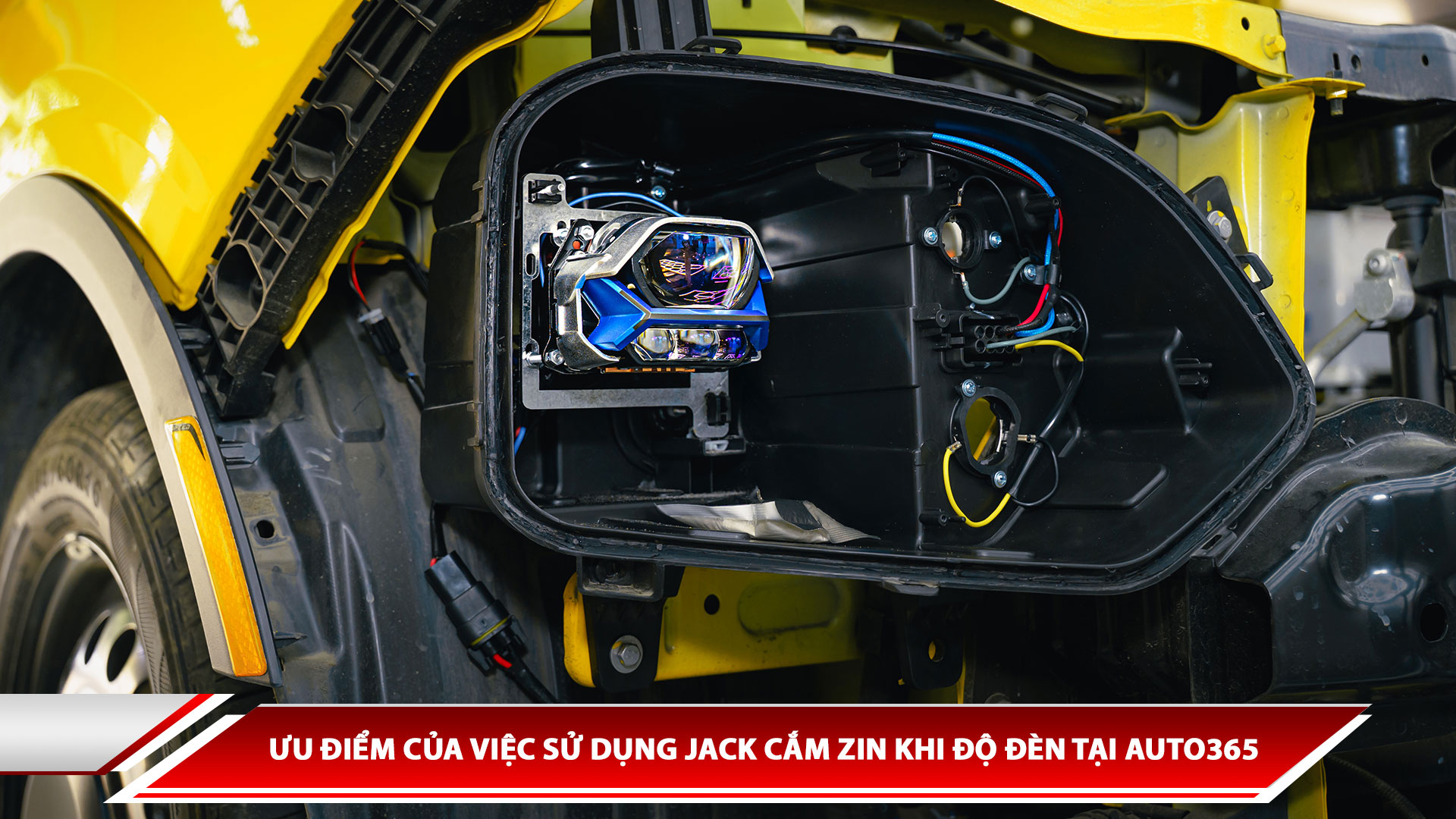 Ưu điểm của việc sử dụng Jack cắm zin khi độ đèn tại Auto365