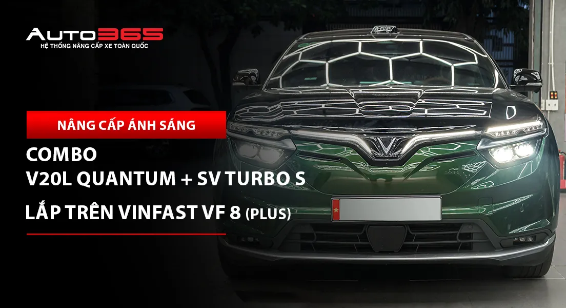 VinFast VF 8 2024 Plus lắp combo V20L Quantum và AES SV Turbo S