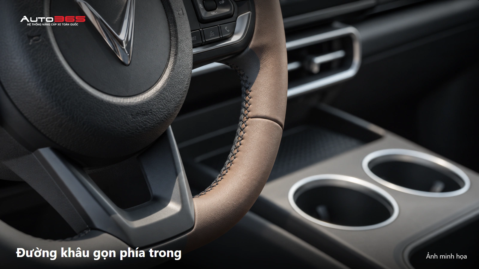 Source-based mockup đường khâu mặt trong vành D-Cut VF MPV 7, giữ nguyên phần trung tâm và phím.