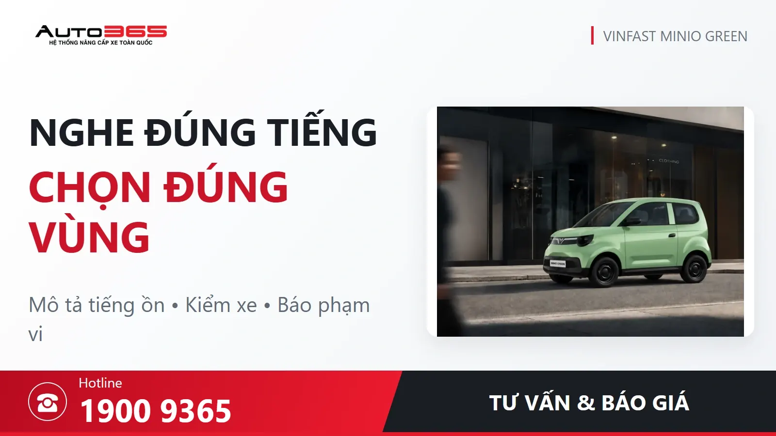 Visual tư vấn và báo giá Auto365, hotline 1900 9365