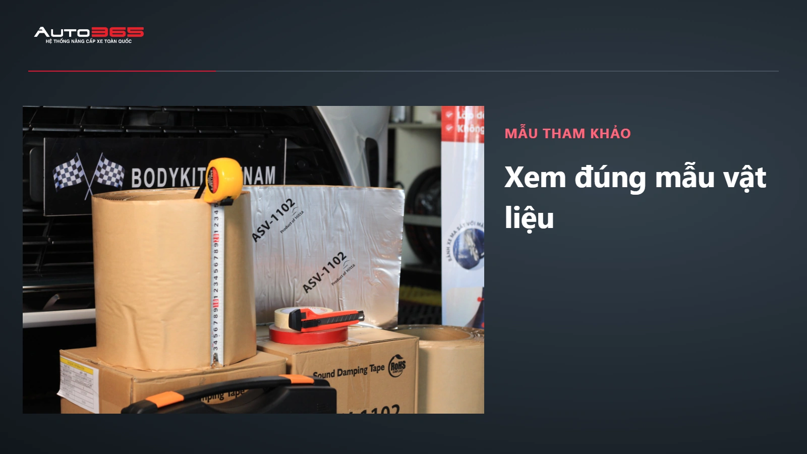Ảnh mẫu vật liệu Hitta ASV-1102 từ Auto365, tham khảo trước khi xác nhận mã và vị trí sử dụng.