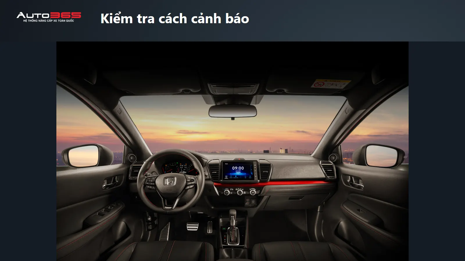 Cabin Honda City màn 8 inch nguồn Honda tham khảo việc kiểm tra đầu màn