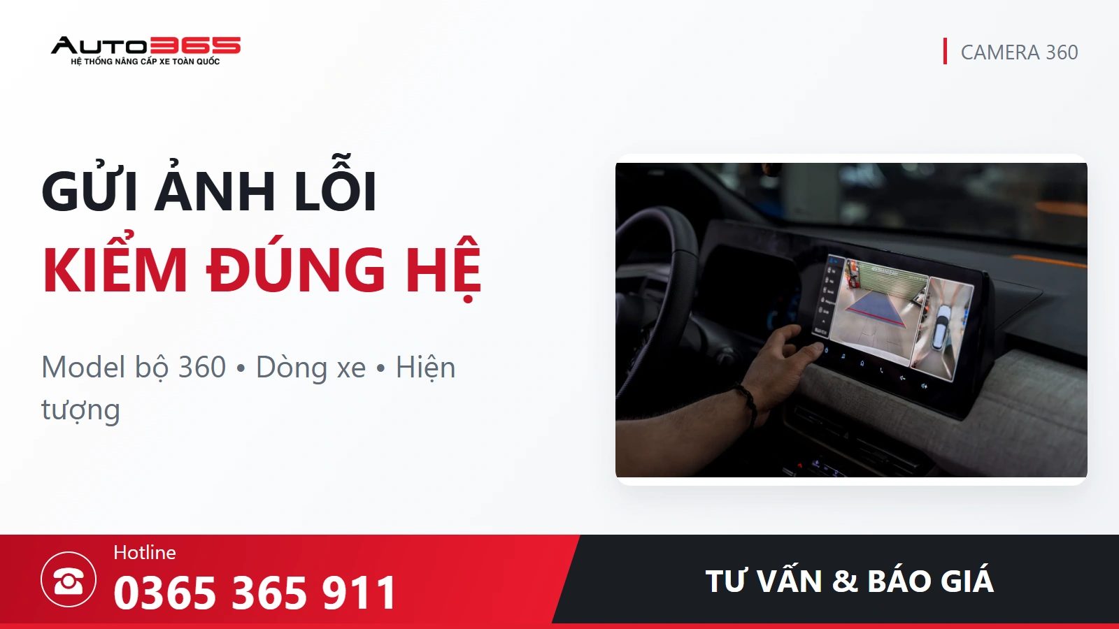 Ảnh tư vấn và báo giá Auto365, hotline 0365 365 911