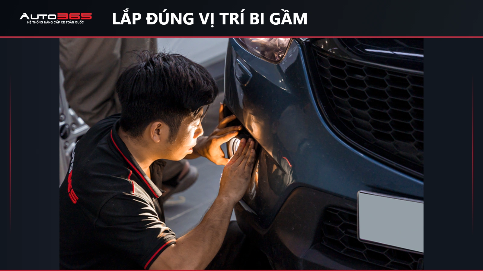 Ảnh thi công thực tế tại Auto365: lắp đúng vị trí bi gầm trên Mazda CX-5