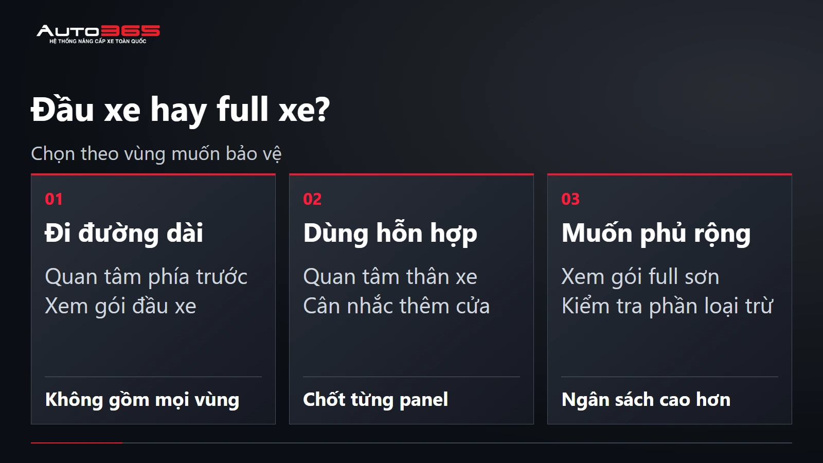 Đầu xe hay full xe?