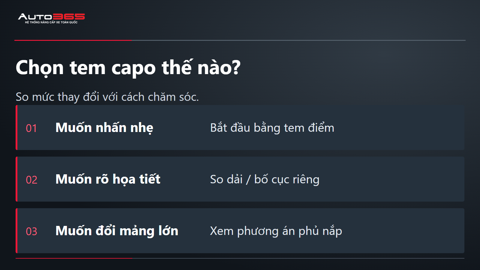 Chọn tem capo thế nào?; So mức thay đổi với cách chăm sóc.