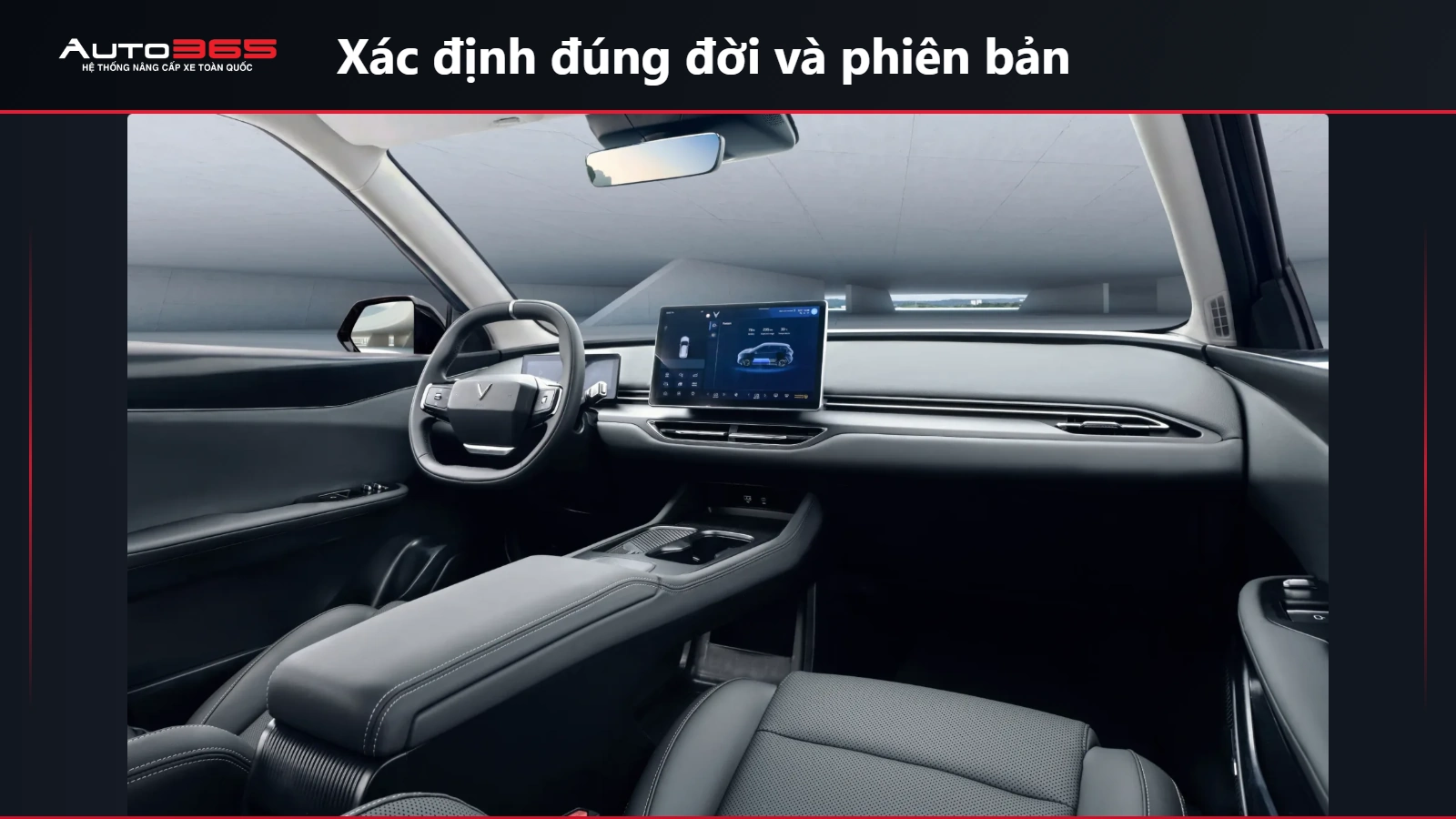 Khoang lái VF8 thế hệ mới từ ảnh VinFast
