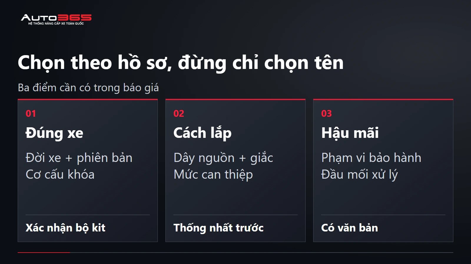 Chọn theo hồ sơ, đừng chỉ chọn tên