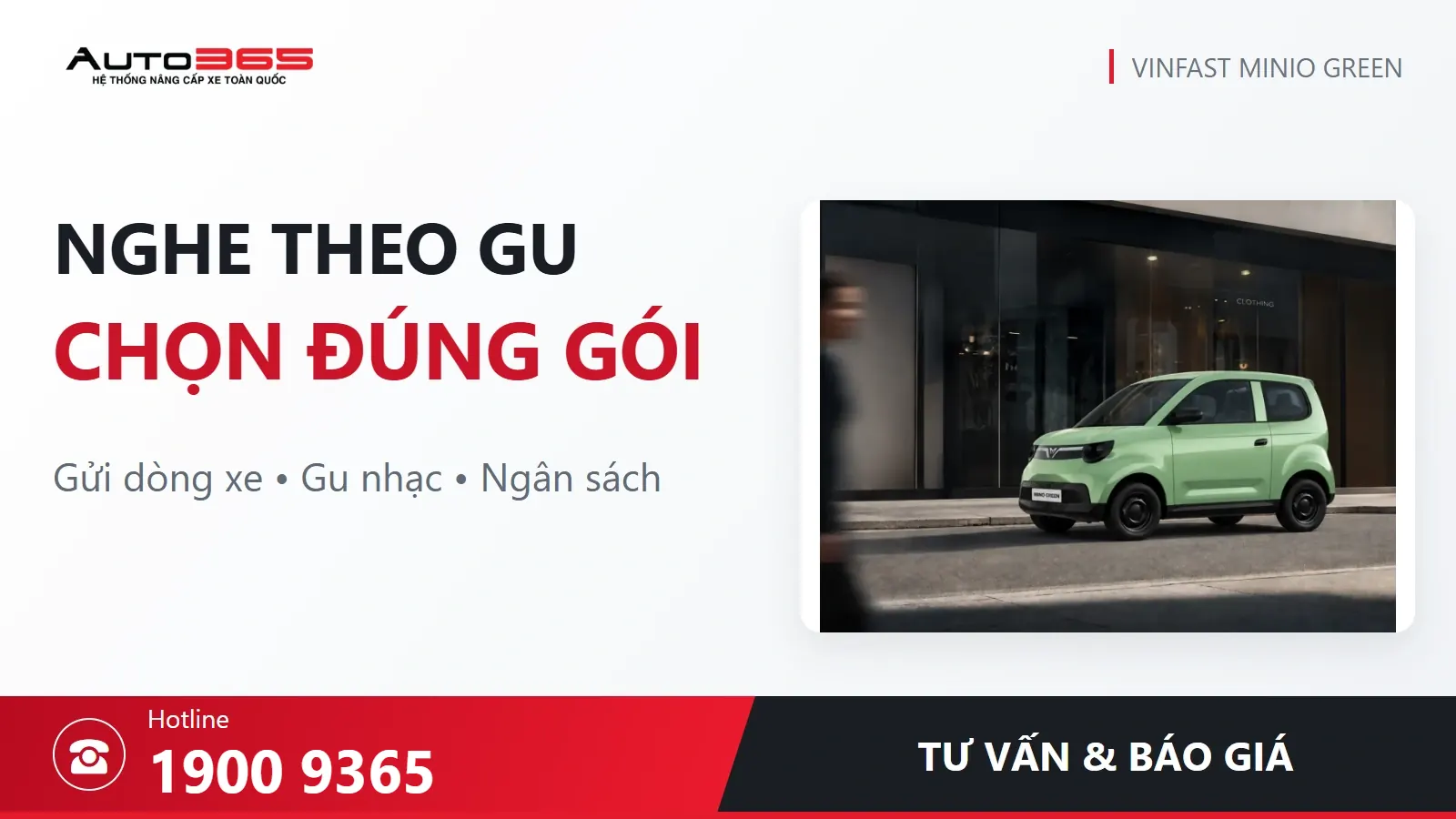 Visual tư vấn và báo giá Auto365, hotline 1900 9365