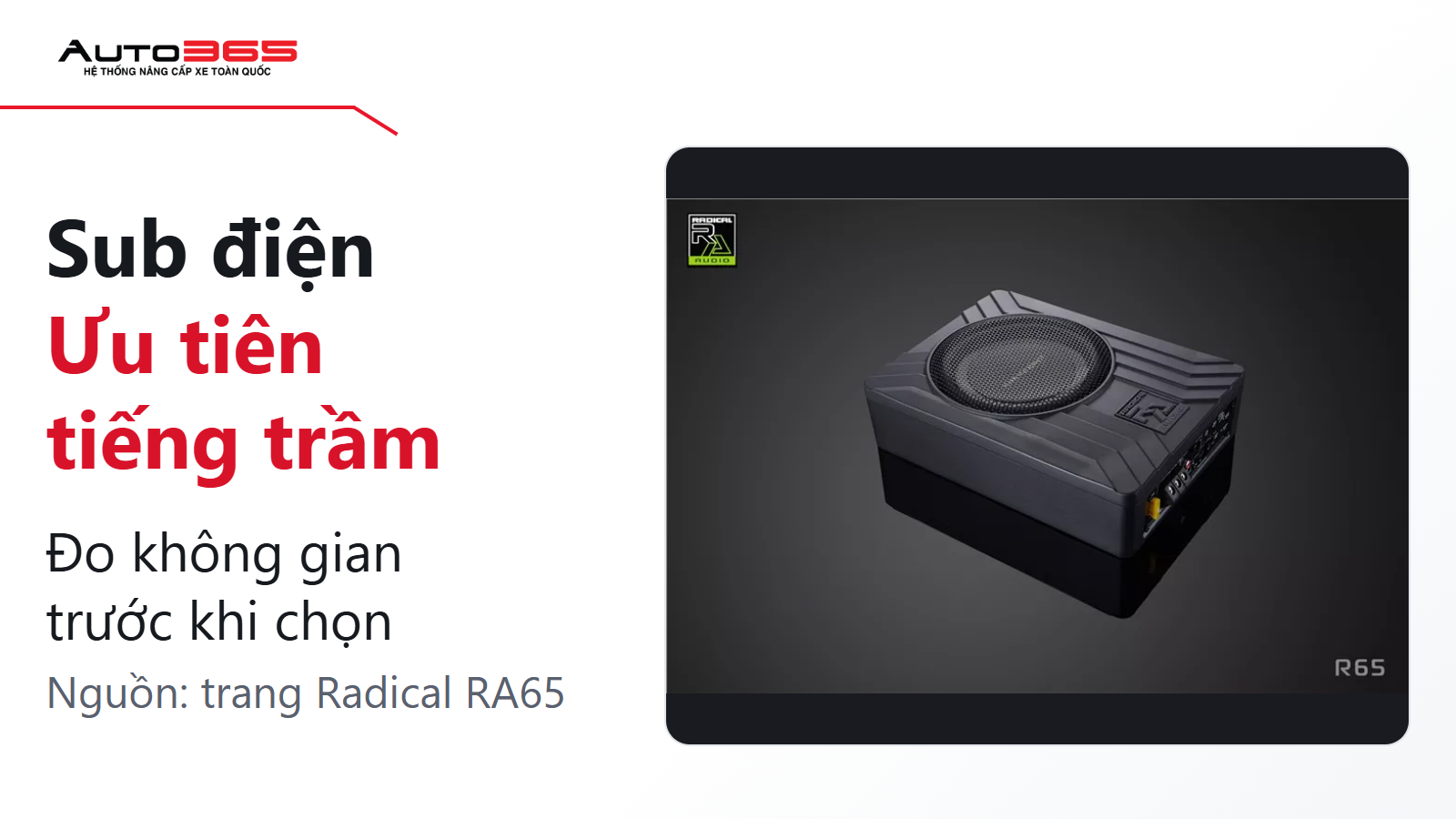 Ảnh sub điện từ trang Radical RA65 của Auto365