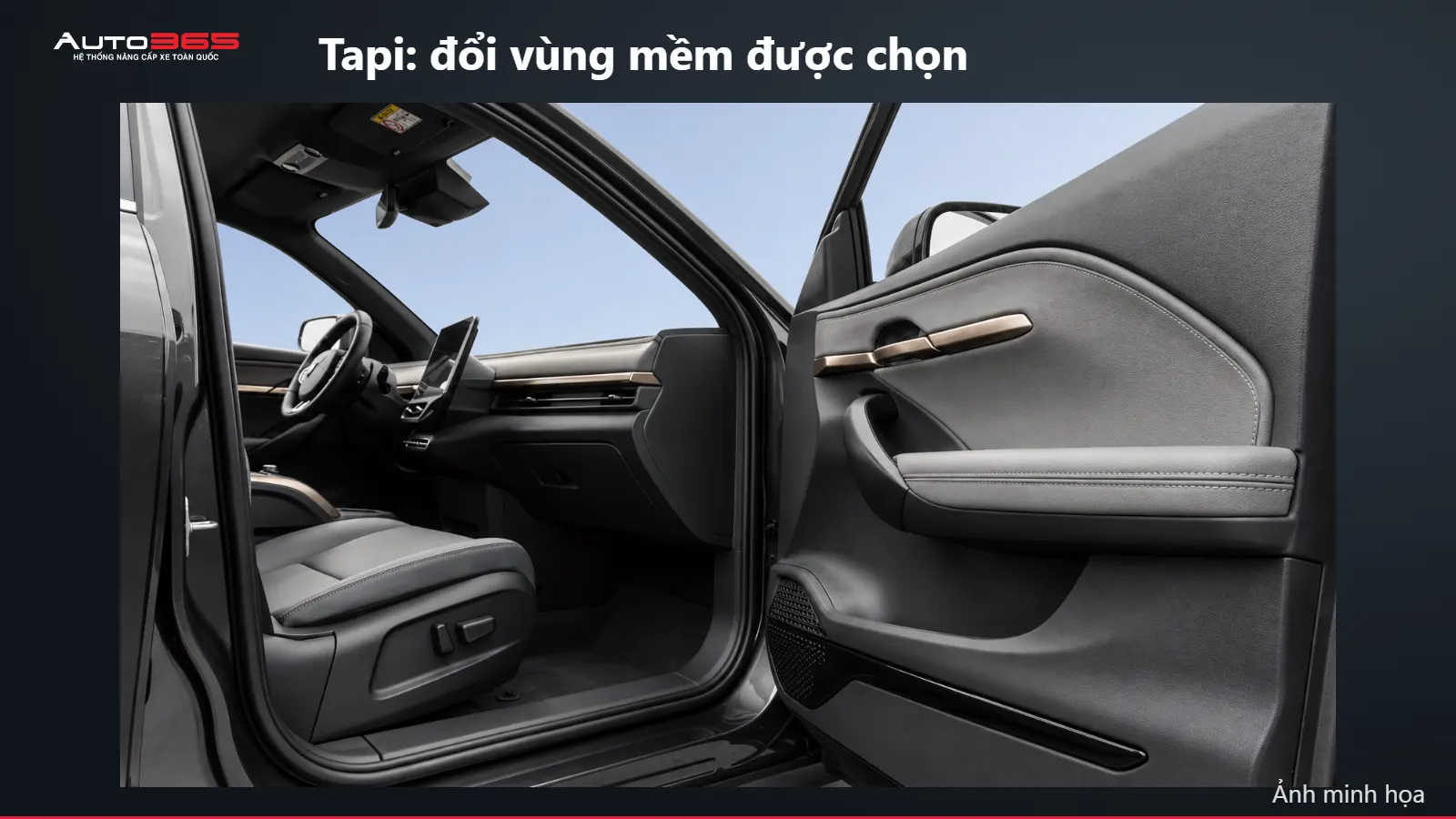 Minh họa mô phỏng trên xe: Tapi: đổi vùng mềm được chọn