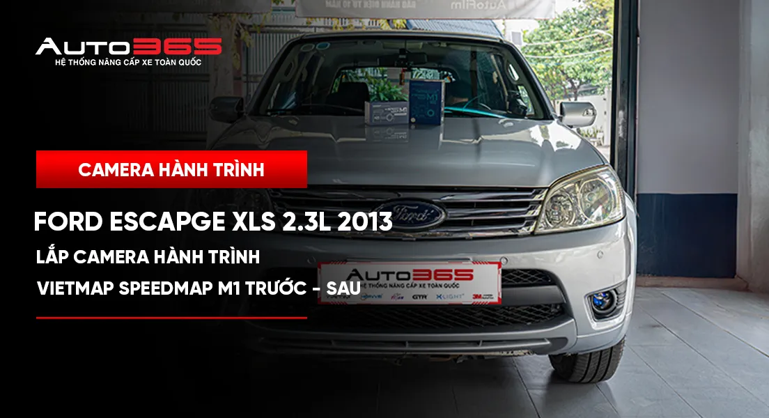 Ford Escape XLS 2.3L 2013 lắp Vietmap SpeedMap M1 trước–sau