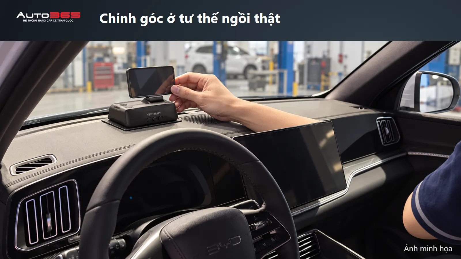Ảnh minh họa source-based mockup thao tác điều chỉnh góc màn hình HUD đặt thử trong Sealion 5