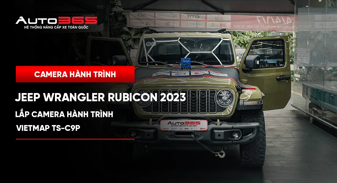 Jeep Wrangler Rubicon 2023 lắp camera hành trình Vietmap TS-C9P