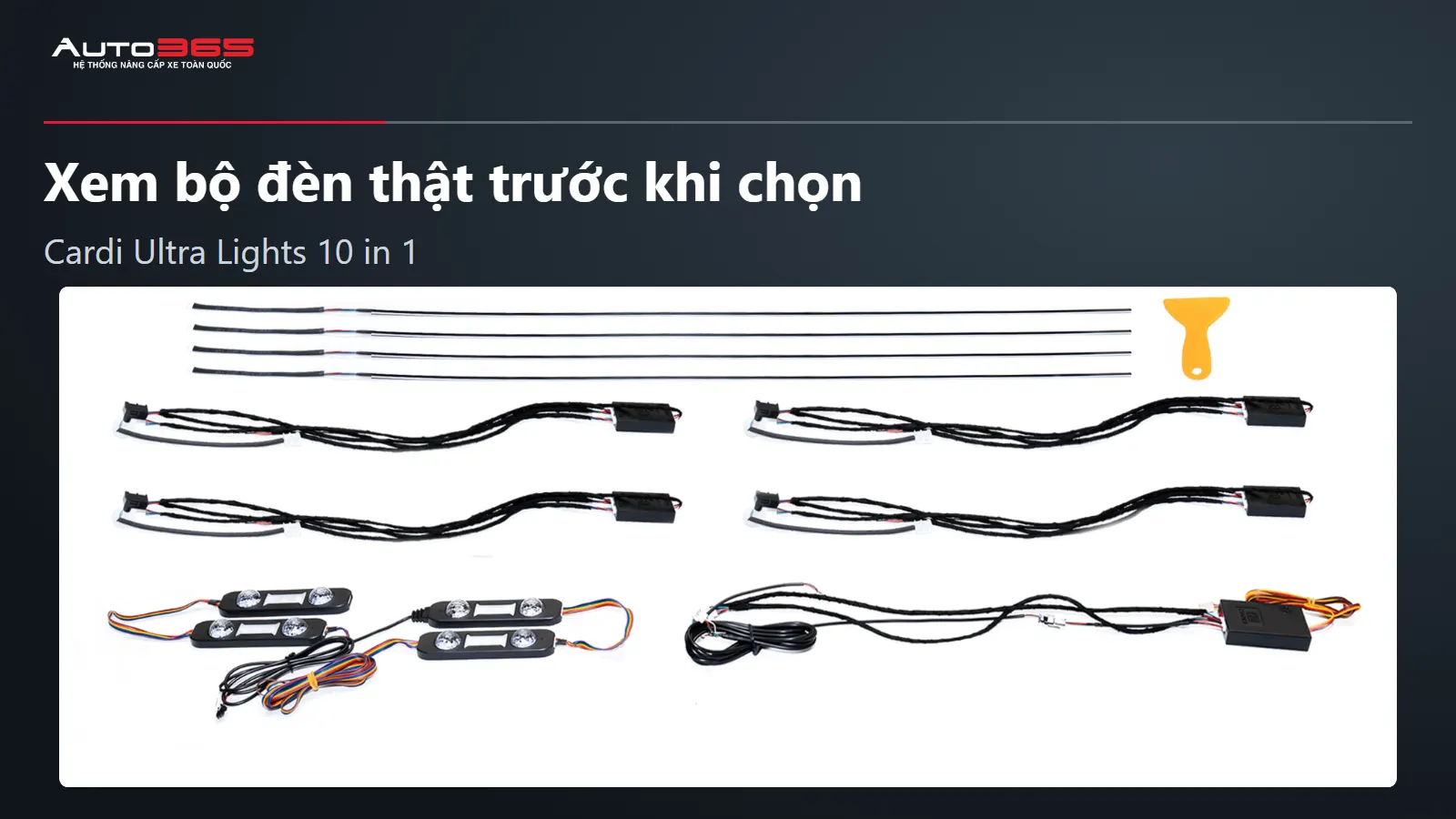 xem bộ đèn thật trước khi chọn