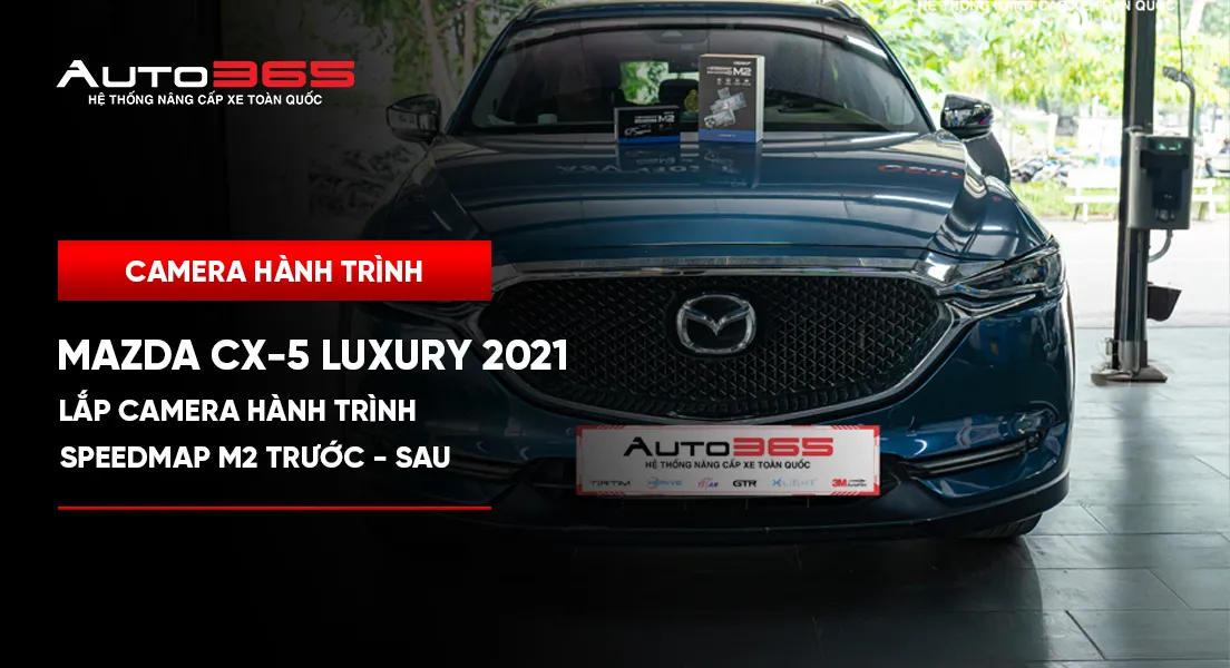 Mazda CX-5 Luxury 2021 lắp Vietmap SpeedMap M2 trước–sau