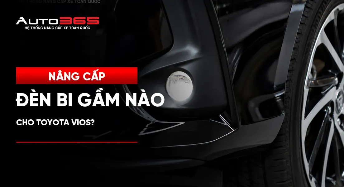 Nâng cấp đèn bi gầm nào cho Toyota Vios?