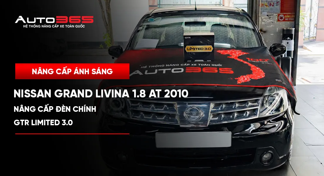Nissan Grand Livina 2010 nâng cấp đèn chính GTR Limited 3.0