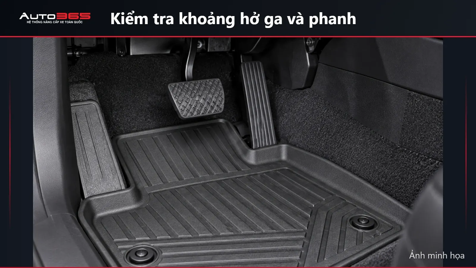Ảnh minh họa kiểm tra thảm CX-5 không vướng hành trình chân ga và phanh
