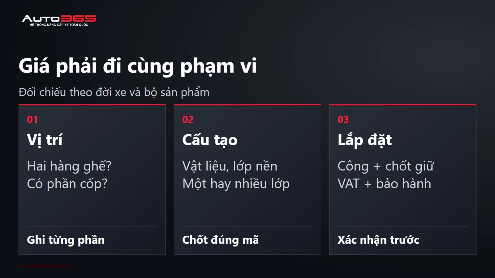 Giá phải đi cùng phạm vi